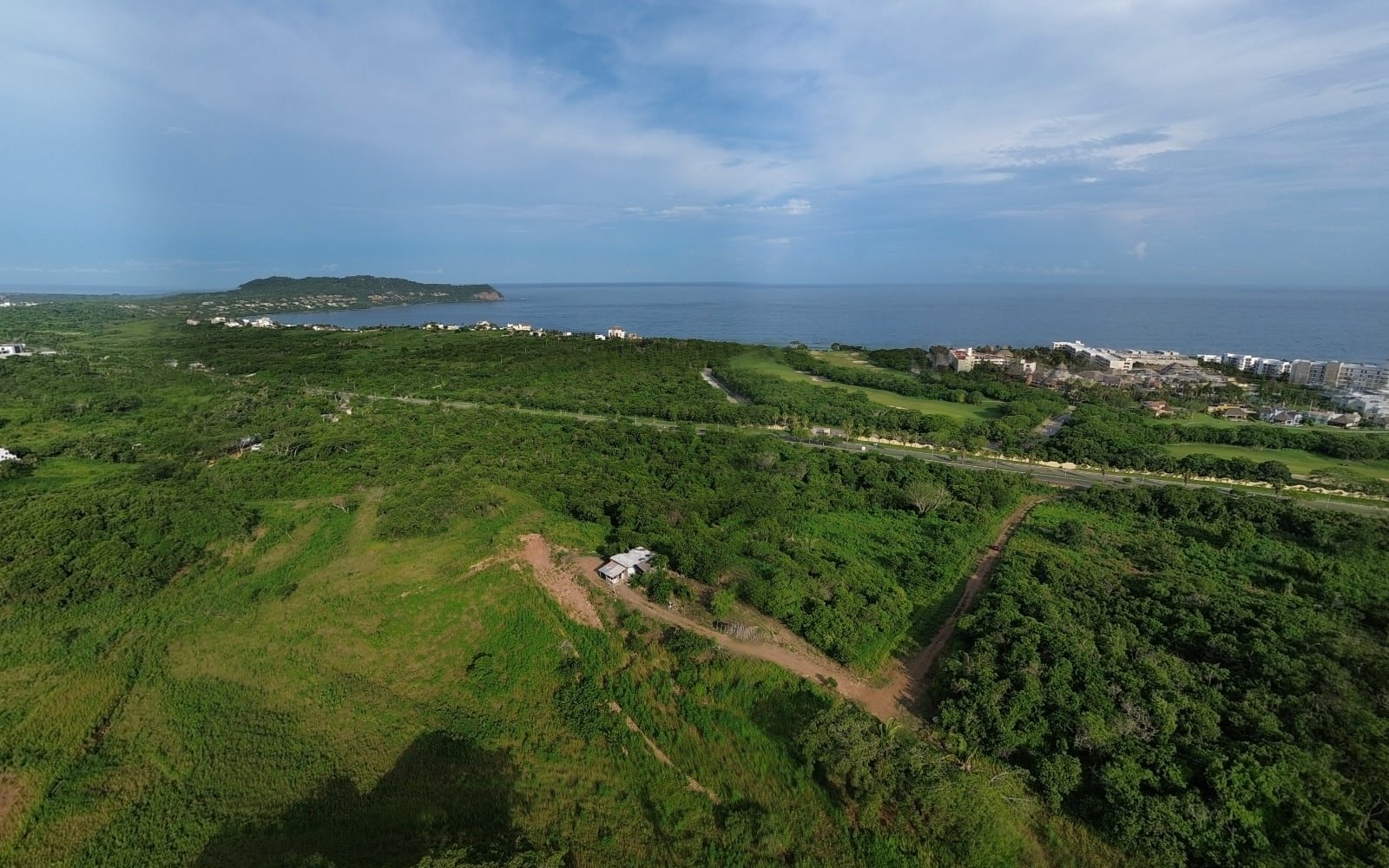 Vista aérea de Litibú, Punta de Mita, desde el recorrido 360° de Ixtli Litibu
